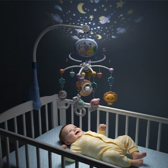 Mobile bebe musical lumineux projecteur