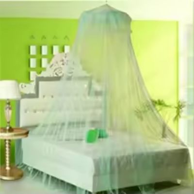Ciel de lit vert- Moustiquaire berceau bebe