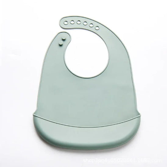 bavoir-bebe-vert-silicone