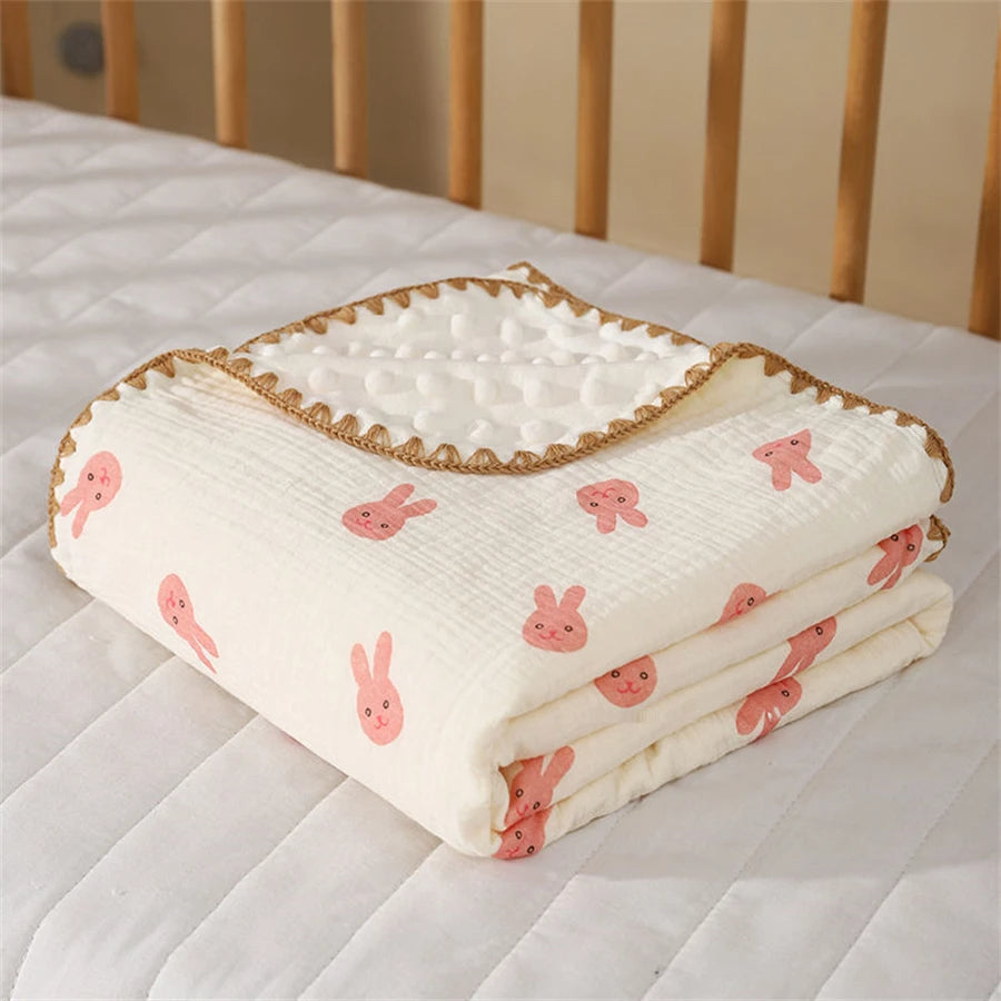 couverturechaude bebe rose double