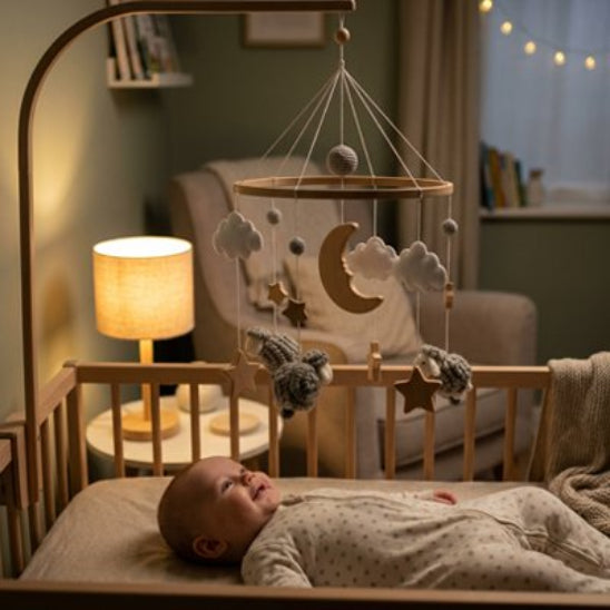 Mobile bébé en bois sommeil sécuritaire