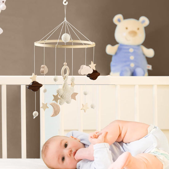 Mobile en bois bebe - Lapin