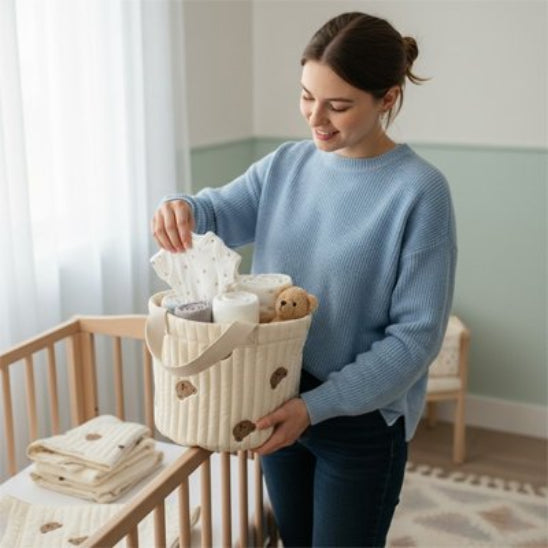 Panier rangement bebe couches