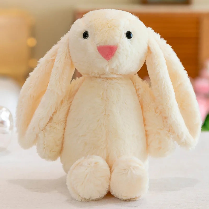 peluche lapin beige