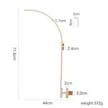Mobile en bois bebe - Lapin