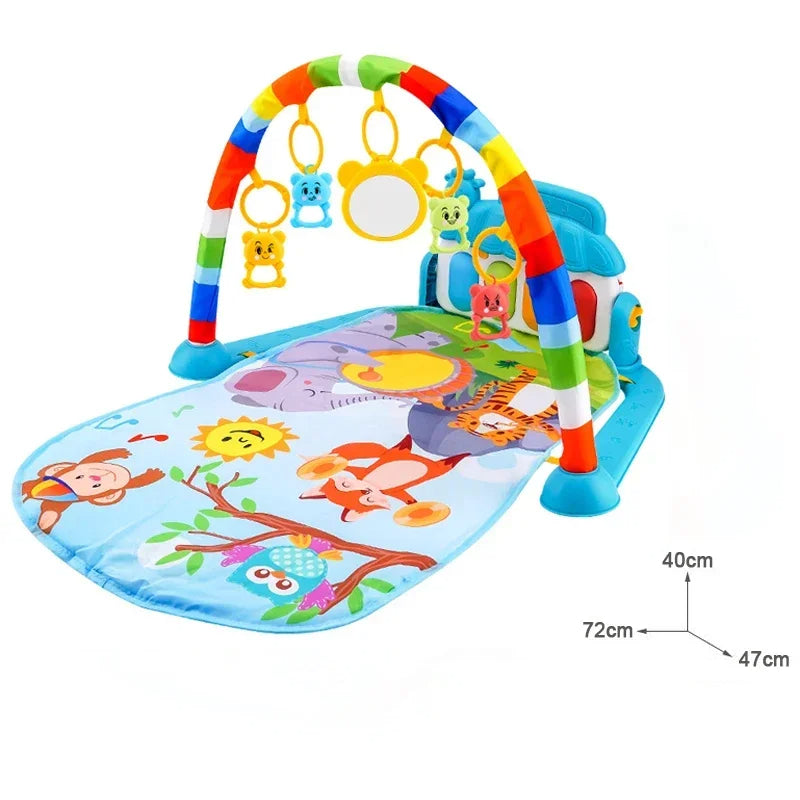 tapis-d 'éveil-hibou-renard-singe