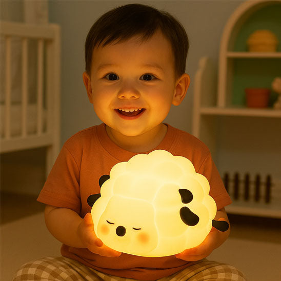 Veilleuse animaux-Mouton-Panda-Éléphant