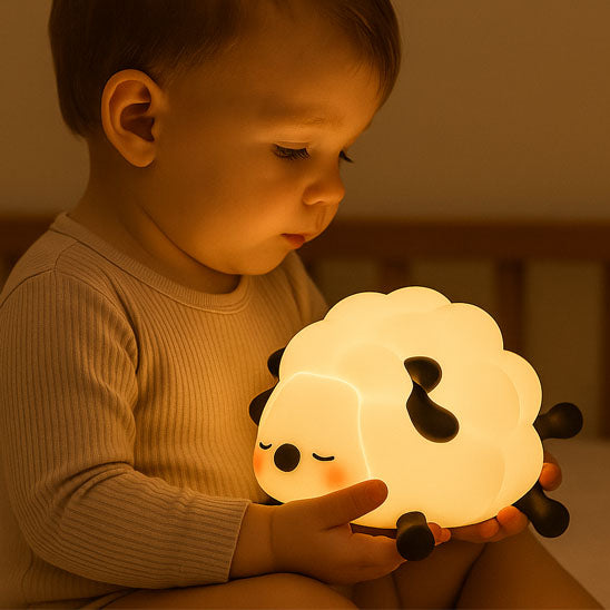 Veilleuse animaux-Mouton-Panda-Éléphant
