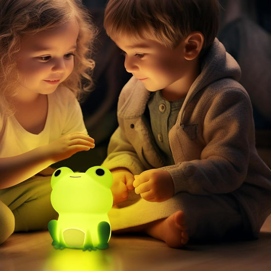 veilleuse-rechargeable-USB-lumiere-coloree-jaune-vert-fille-garcon-jouet-tapoter-veilleuse
