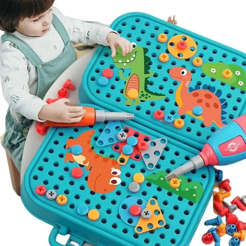 Boîte à outils Montessori - DinoBricolo™  | Jouet éducatif dinosaure