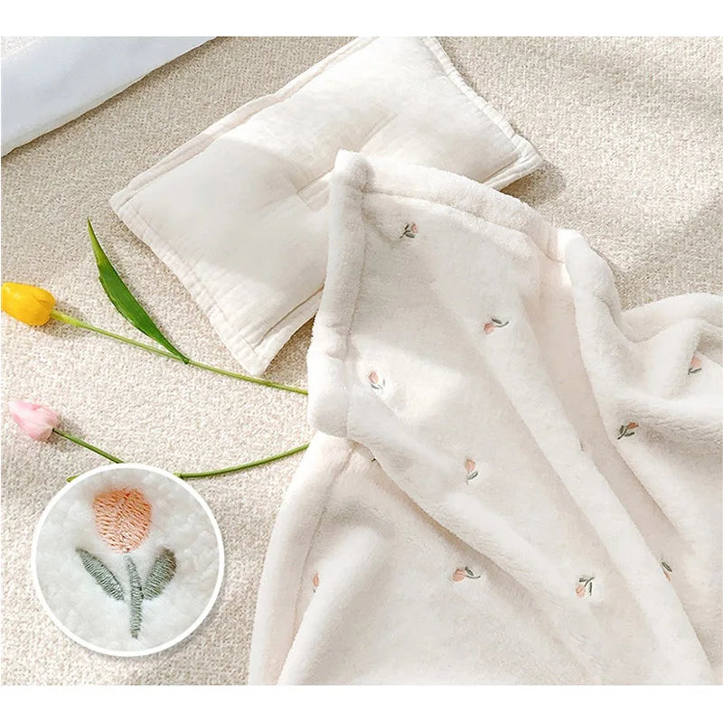 couverture d'emmaillotage pour bébé/Polaire