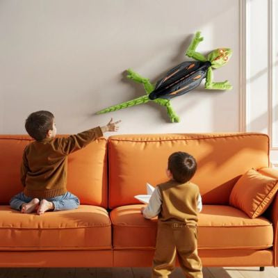 jouet avion lézard lumineux led enfants