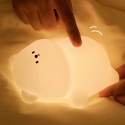 Lampe veilleuse tactile ours enfant avec lumiere LED multicolore chambre