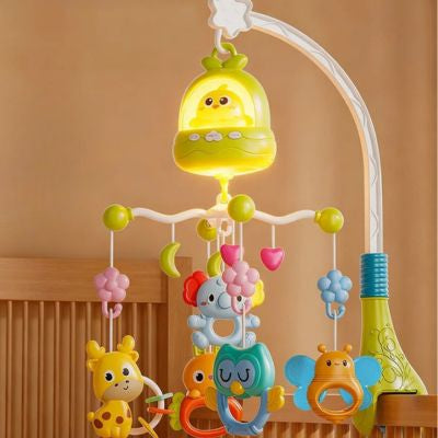 Mobile bebe musical lumineux vert
