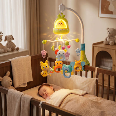 Mobile bebe musical lumineux vert