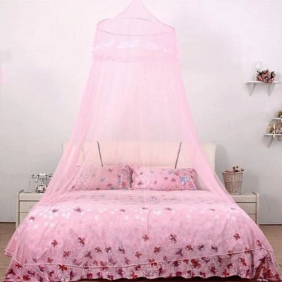Moustiquaires lit bebe ciel de lit rose clair
