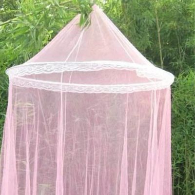 Moustiquaires lit bebe ciel de lit rose claire respirant