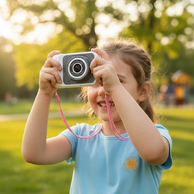 Appareil photo enfant noir et blanc
