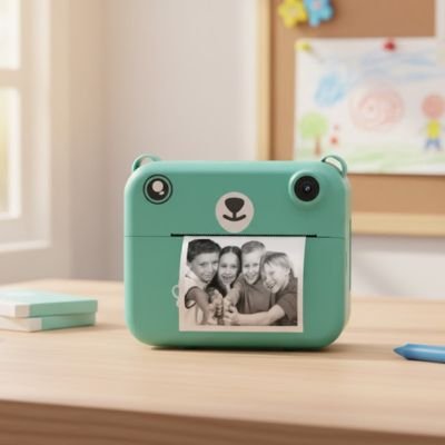 Appareil photo enfant vert