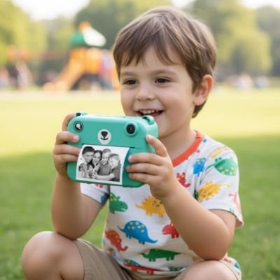 Appareil photo enfant verte