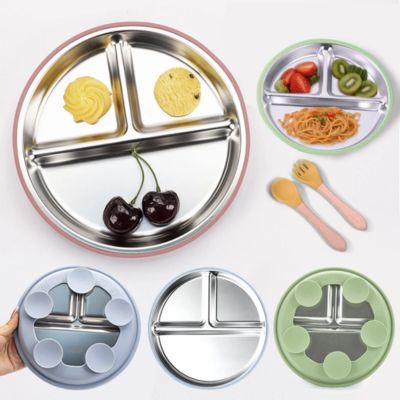 assiette bebe ventouse antidérapante  muticompartiments
