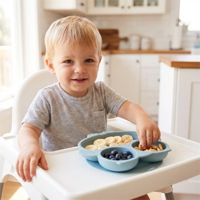 assiette bebe ventouse antidérapante pour des repas séreins