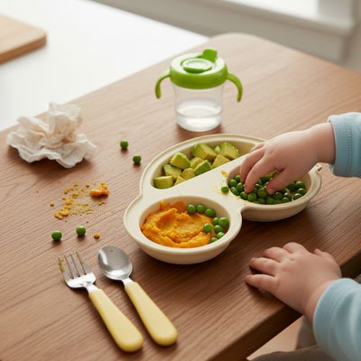 assiette bebe ventouse antidérapante  multicompartiments voiture