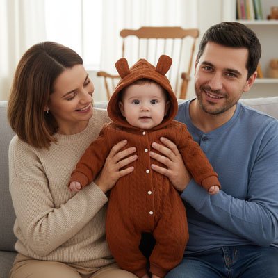 Barboteuse​ marron chaude