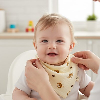 Bavoir bandana ours