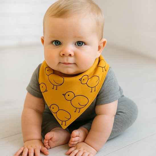 Bavoir bandana tisssu double couche