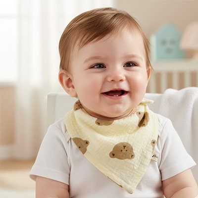 Bavoir bandana tissu
