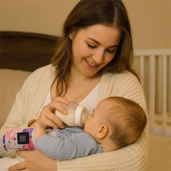 chauffe-biberon-rose-sécuritaire