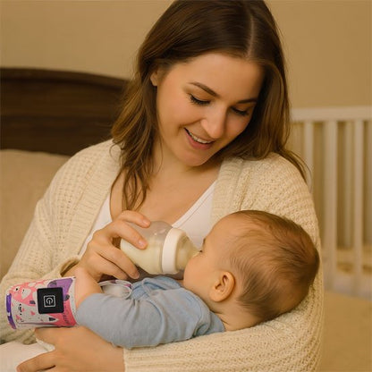 chauffe-biberon-rose-sécuritaire