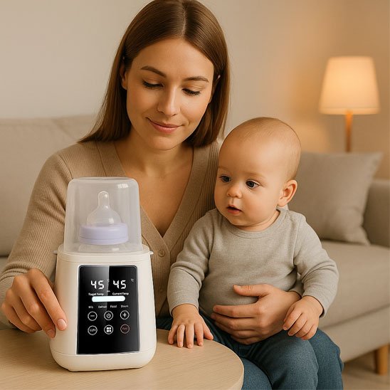 chauffe biberon et stérilisateur réglable antidérapant