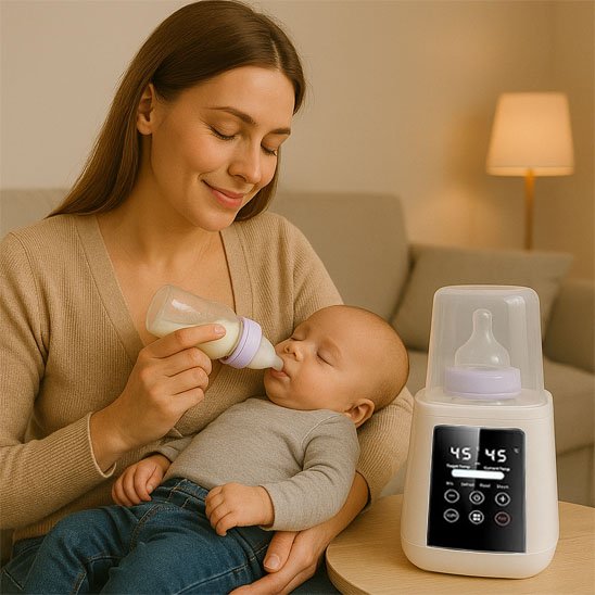 chauffe biberon réglable température tiéde