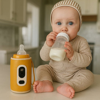 chauffe biberon bebe confort jaune