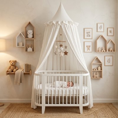 Ciel de lit moustiquaire bebe