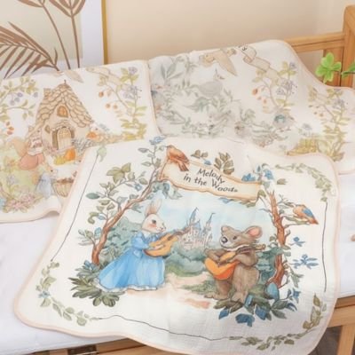 Couverture bébé avec dessin animaux