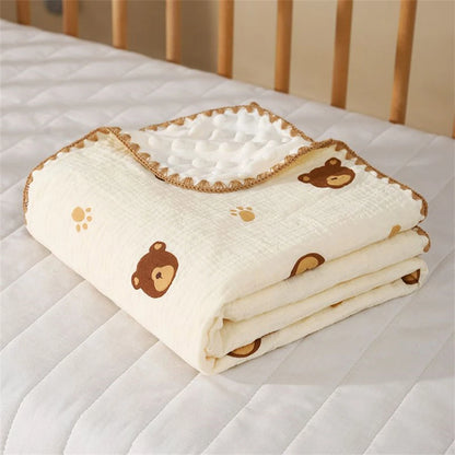 couverture chaude bebe  ours avec pattes