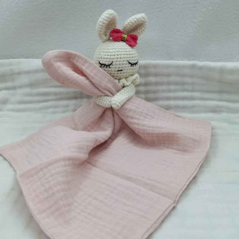 doudou bebe lapin couverture rose