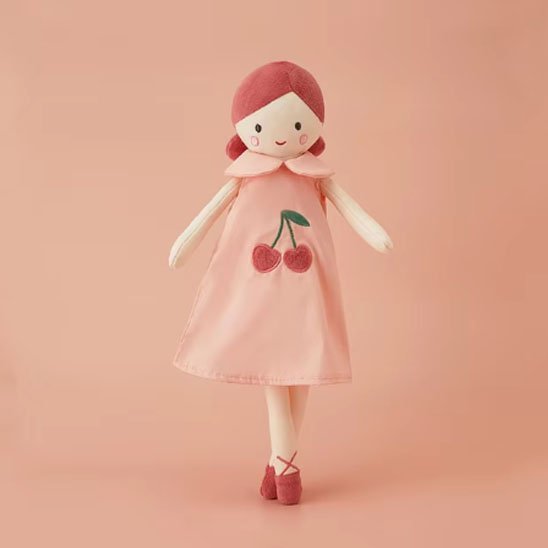 doudou-fille-Ballerine-cerise