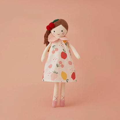 doudou-fille-Ballerine-fruits-rose