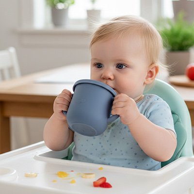Gobelet bebe bleu foncé
