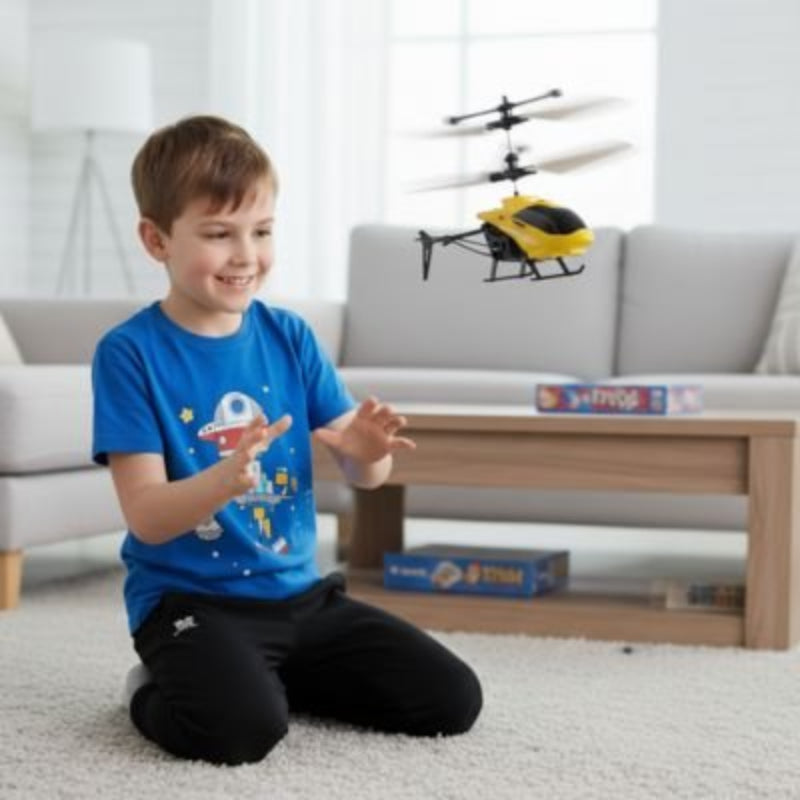 Hélicoptère télécommandé jaune