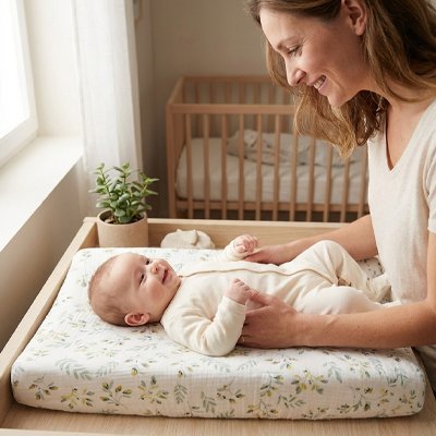 Housse matelas à langer 