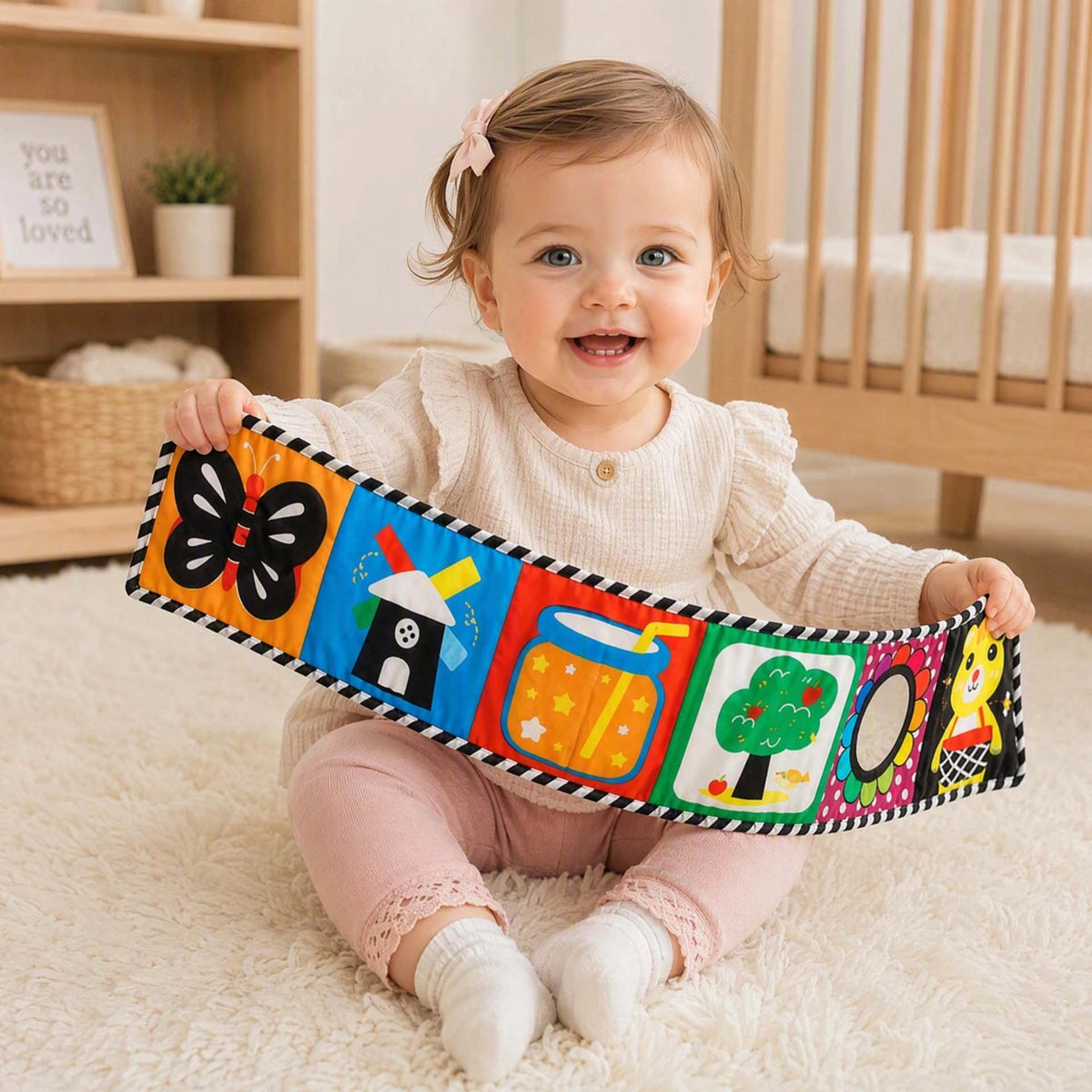 Busy Board |Livre d'Éveil en Tissu