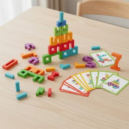 Jeu de construction bois fille