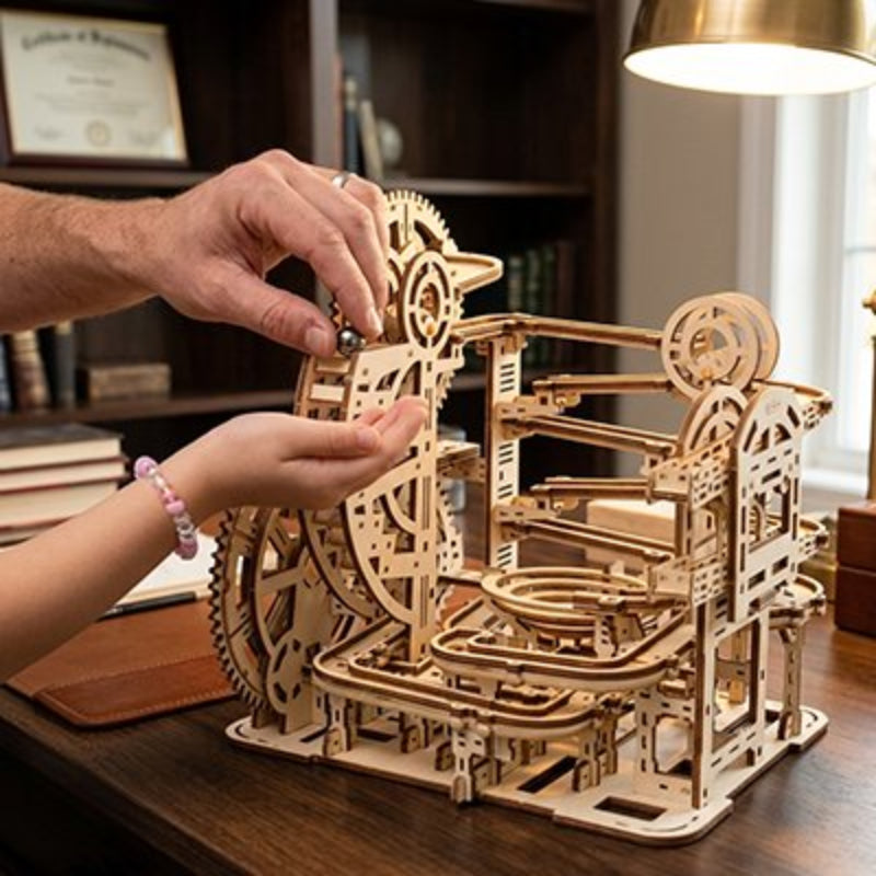 Jeu de construction bois portable
