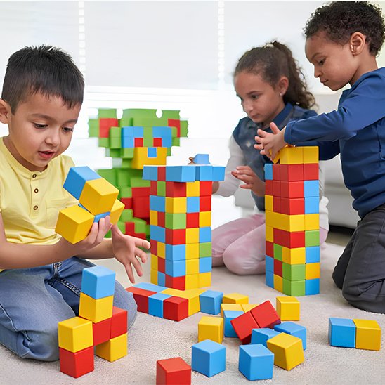 Jeu de construction magnétique cubes