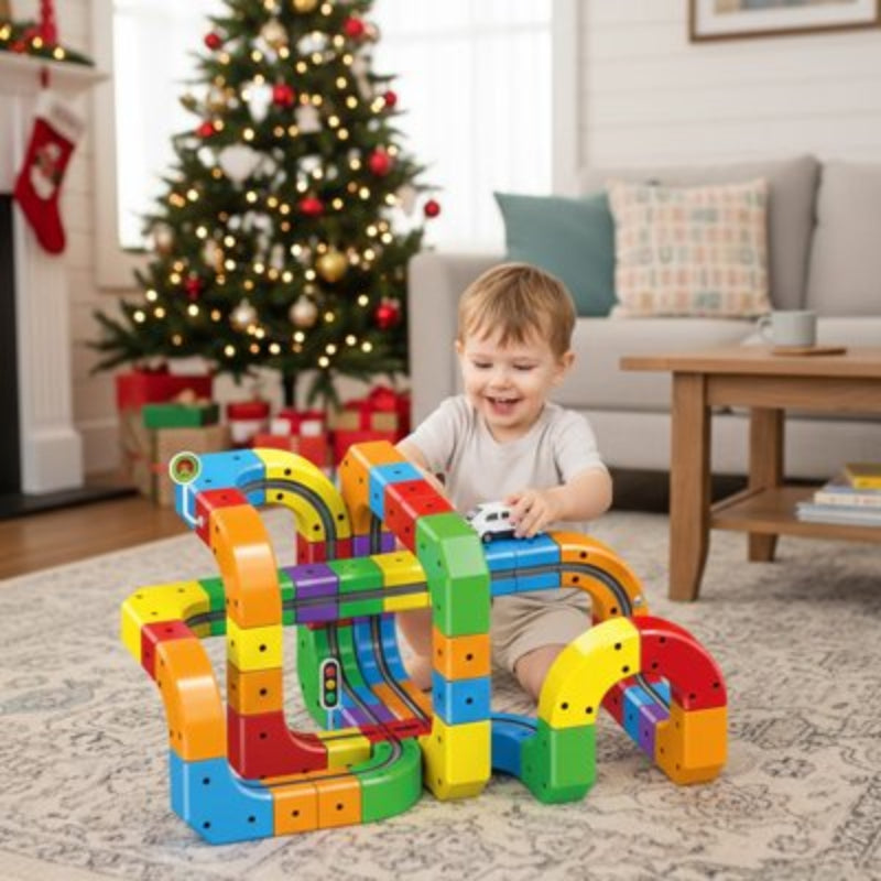Jeu de construction magnétique solide